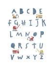 Construction Alphabet Art Print