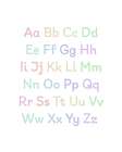 Alphabet Pastels Art Print