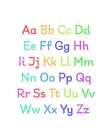 Alphabet Primary Art Print