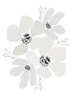 Abstract Florals Art Print