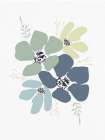 Blue Hues Floral Art Print