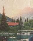 Cabin Scene Art Print