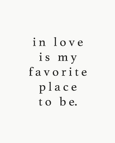 In Love Fave Place Inspirational Print