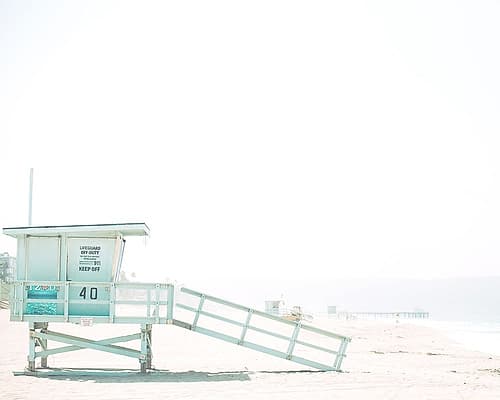 Hut Coastal Print