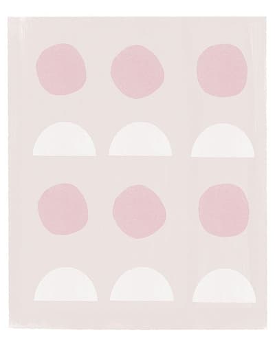 Abstract Pink Circles Art Print