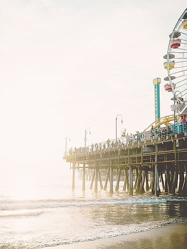 Rosy Pier Art Print