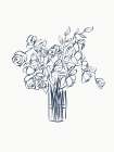 Blue Florals Art Print