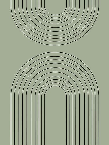 Abstract Rainbow Reseda Art Print