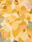 Large Peony Muted Mustard Art Print