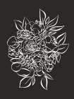 Here Comes The Bride Black Art Print