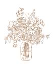 Lovely Vase Tan Art Print