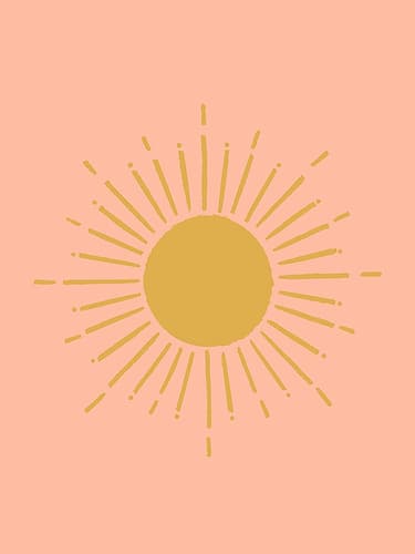 Reworked Sunburst Patterns Print