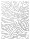 Glitter Zebra Art Print