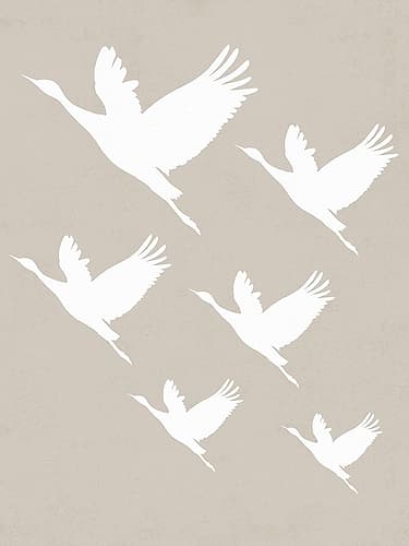 Take Flight Beige Art Print