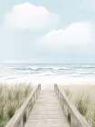 Wooden Path To The Beach Coastal Print