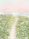 Floral Path To The Beach Art Print