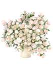 Hydrangeas In Vase Moody Art Print