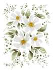 The White Flowers Art Print
