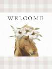 Floral Horse Flag 1 Art Print