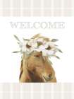 Floral Horse Flag 3 Art Print
