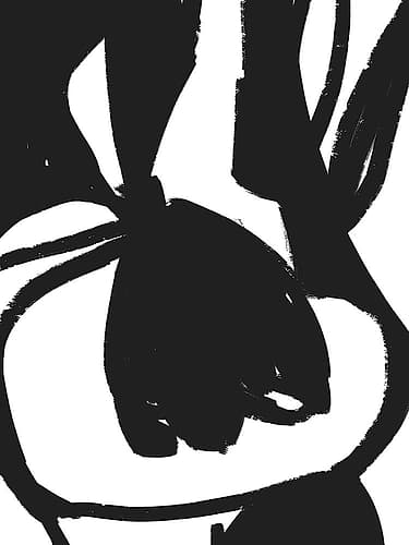 Hanging Tulip Art abstrait reproduction