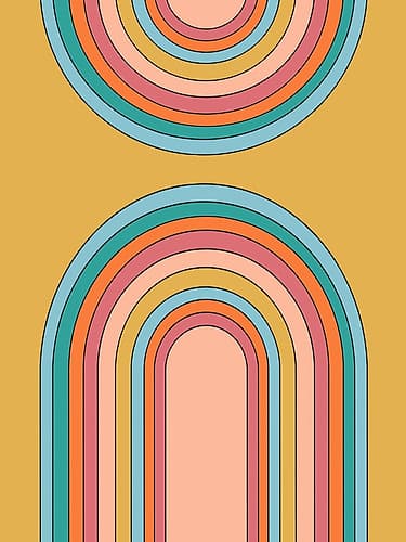 Rainbow Abstract Rainbows Art Print