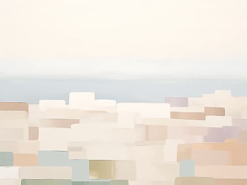 Stone Wall Lake Abstract Art Print