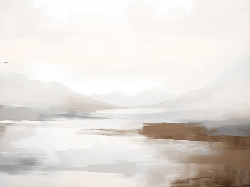 The Bonny Lake Abstract Art Print