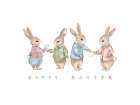 Easter Bunnies Art Print