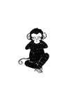 See No Evil Monkey Art Print
