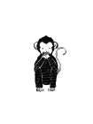 Speak No Evil Monkey Art Print