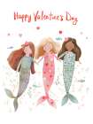 Mermaids Valentine Art Print