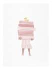Girl Holding Towels Art Print