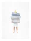 Boy Holding Towels Art Print