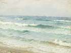 Vintage Waves On The Shore Art Print