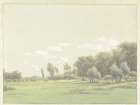 Vintage Sunny Farms Treeline Art Print