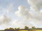 Vintage Clouds Over Fields Art Print