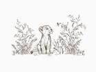 Safari Lion Cub Art Print