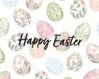 Happy Easter Eggs Art Print