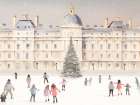 Skating In Paris Art Print