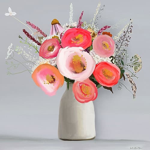 Floral in Vase 2 Art Print