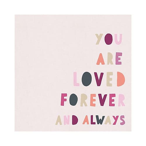 Square Pink You are Loved Kids Print