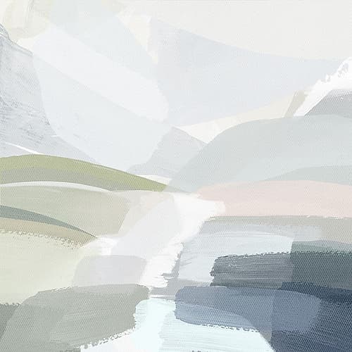 Brush Stroke Landscape Art Print