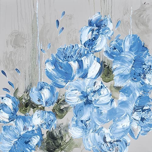 Blue Cascading Delight 1 Art Print by Tim Paza May