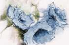 Animated Blue Flora Art Print