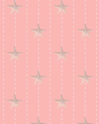 Whimsical Starfish Stitch Art Print