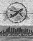 Skyline Airline 2 Black & White Print