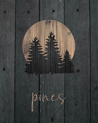 Wilderness Wood 03 Travel Print