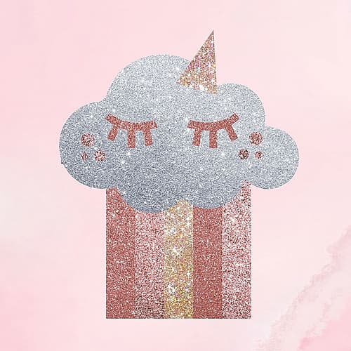 Rose Glitter 1 Art Print
