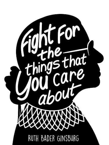 Caring Fight Inspirational Print